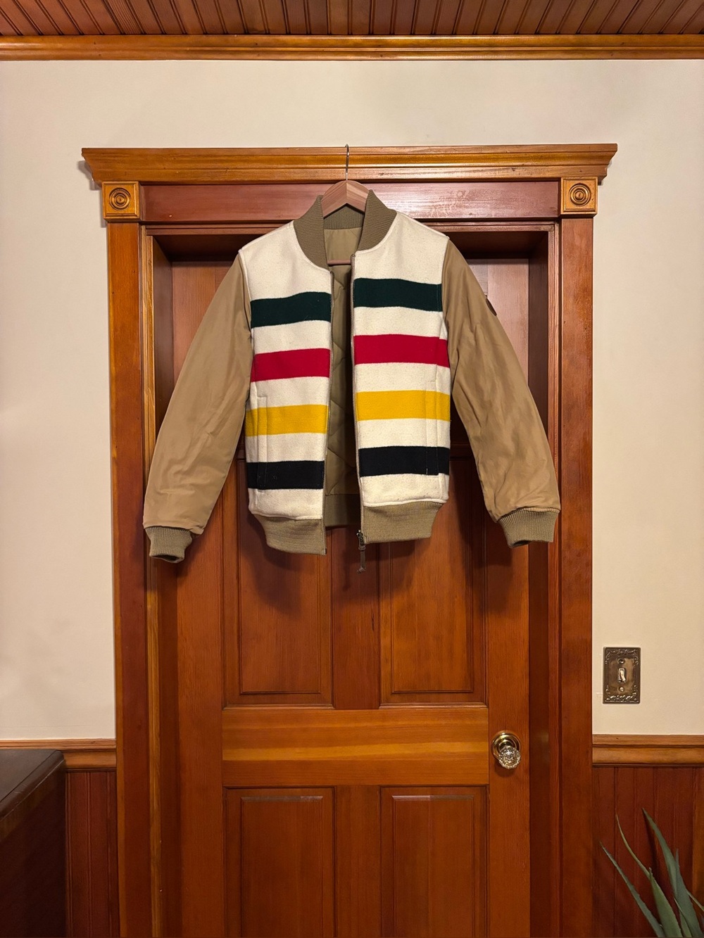 Eddie Bauer X Pendleton reversible Bomber.